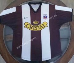 Retro Version 1992 Colo-Colo 2nd Away Black&White Thailand Soccer Jersey AAA-512