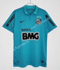Retro Version 12-13 Santos FC 2nd Away Blue Thailand Soccer Jersey AAA-C1046