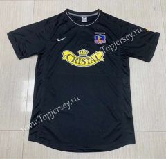 Retro Version 00-01 Colo-Colo Away Black Thailand Soccer Jersey AAA-512