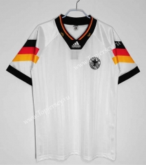 Retro Edition 1992 Germany Home White Thailand Soccer Jersey AAA-C1046