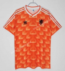 Retro Version 1988 Netherlands Orange Thailand Soccer Training Jersey-C1046