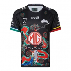 2022-2023 Native Version South Sydney Rabbitohs Black Thailand Rugby Jersey