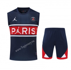 2022-2023 Paris SG Royal Blue Thailand Soccer Vest Uniform-418