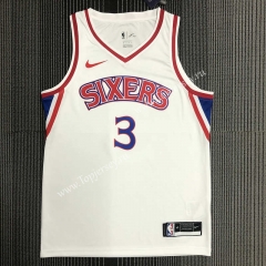 Philadelphia 76ers White #3 NBA Jersey-311