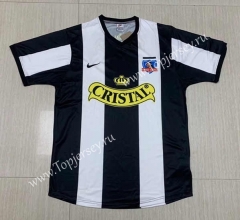 Retro Version 1999 Colo-Colo 2nd Away Black&White Thailand Soccer Jersey AAA-512