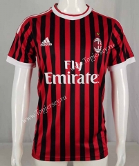 Retro Version 11-12 AC Milan Home Red&Black Thailand Soccer Jersey AAA-503