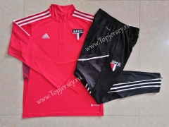 2022-2023 Sao Paulo Futebol Clube Red Thailand Soccer Tracksuit-815