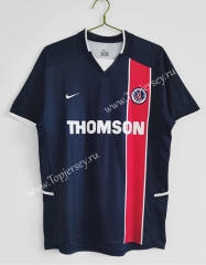 Retro Version 02-03 Paris SG Home Royal Blue Thailand Soccer Jersey AAA-C1046