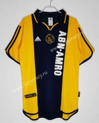 Retro Version 00-01 Ajax Away Black&Yellow Thailand Soccer Jersey AAA-C1046
