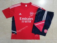 2022-2023 Arsenal Red Short-Sleeve Thailand Soccer Tracksuit-815