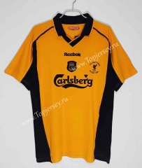 Retro Version 00-01 Liverpool Away Yellow Thailand Soccer Jersey AAA-C1046