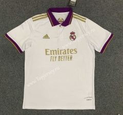 Retro Version Gold Cup Real Madrid White Thailand Soccer Jersey AAA-GB