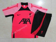 2022-2023 Liverpool Pink&Red Short-sleeved Thailand Soccer Tracksuit-815
