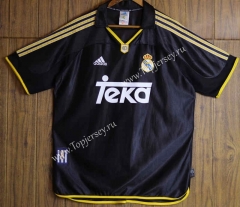 Retro Version 98-00 Real Madrid Away Black Thailand Soccer Jersey AAA-SL