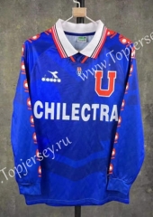 Retro Version 1996 Universidad de Chile Home Blue Thailand Soccer Jersey AAA-510
