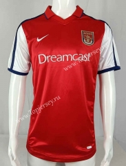 Retro Version 2000-2001 Arsenal Home Red Thailand Soccer Jersey AAA-503