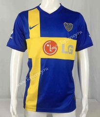 Retro Version 09-10 Boca Juniors Home Blue Thailand Soccer Jersey AAA-512
