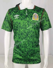 Retro Version 1994 Mexico Home Green Thailand Soccer Jersey AAA-503