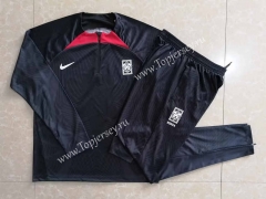 2022-2023 Korea Republic Black Thailand Soccer Tracksuit-815