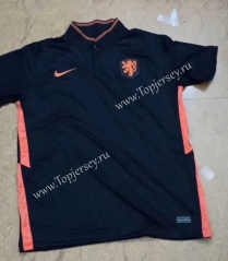 Retro Version 20-21 Netherlands Black Thailand Soccer Jersey AAA-817