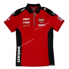 Du cati Red Round Collar Formula One Racing Suit