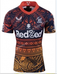2022-2023 Native Version Melbourne Orange&Black Thailand Rugby Jersey