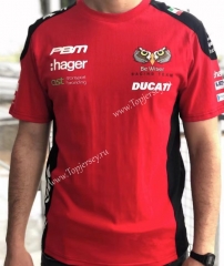 Du cati Red Round Collar Formula One Racing Suit