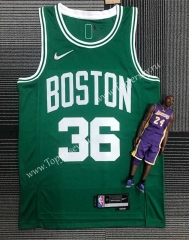 75th Anniversary Boston Celtics Green #36 NBA Jersey-311