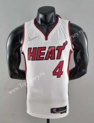 75th Anniversary Miami Heat White #4 NBA Jersey-SN