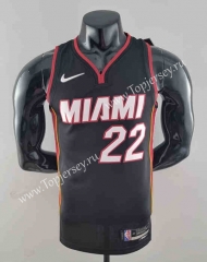 75th Anniversary Miami Heat Black #22 NBA Jersey-SN