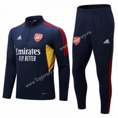 2022-2023 Arsenal Royal Blue Thailand Soccer Tracksuit-411