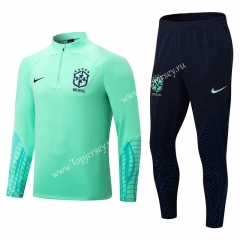 2022-2023 Brazil Green Thailand Soccer Tracksuit-411