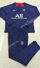 2022-2023 Paris SG Royal Blue Thailand Soccer Tracksuit -411