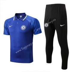 2022-2023 Chelsea Camouflage Blue Thailand Polo Uniform -815