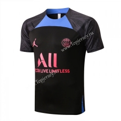 2022-2023 Paris SG Black Short-sleeved Thailand Soccer Top-815