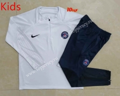 2022-2023 Paris SG White Kids/Youth Soccer Tracksuit -815