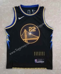 2022-2023 Hot-press Golden State Warriors Black #22 NBA Jersey-815
