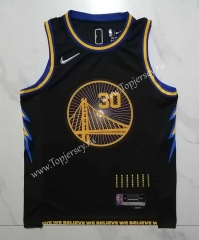 2022-2023 Hot-press Golden State Warriors Black #30 NBA Jersey-815