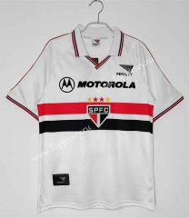 Retro Version 2000 Sao Paulo Futebol Clube Home White Thailand Soccer Jersey AAA-C1046