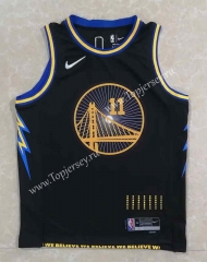 2022-2023 Hot-press Golden State Warriors Black #11 NBA Jersey-815