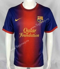 Retro Version 12-13 Barcelona Home Red&Blue Thailand Soccer Jersey AAA-503