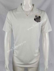 Retro Version 1970 Santos FC White Thailand Soccer Jersey AAA-503