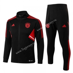 2022-2023 Bayern München Black Thailand Soccer Jacket Uniform-815