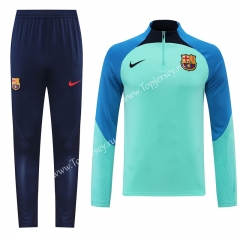 2022-2023 Barcelona Light Green Thailand Soccer Tracksuit -411
