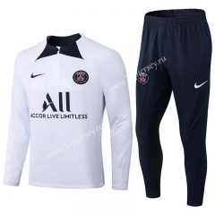 2022-2023 Paris SG White Thailand Soccer Tracksuit -411