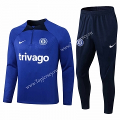 2022-2023 Chelsea Blue Thailand Soccer Tracksuit-411