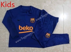 2022-2023 Barcelona Camouflage Blue Kid-Youth Soccer Tracksuit -815