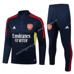 2022-2023 Arsenal Royal Blue Thailand Soccer Tracksuit-815