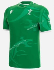 2022-2023 Wales Green Thailand Training Rugby Shirt