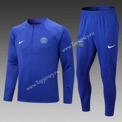 2022-2023 Paris SG Camouflage Blue Thailand Soccer Tracksuit -DD2